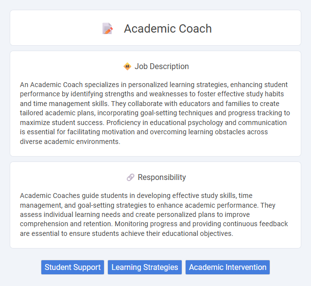Academic Coach Job Description and Career Detail