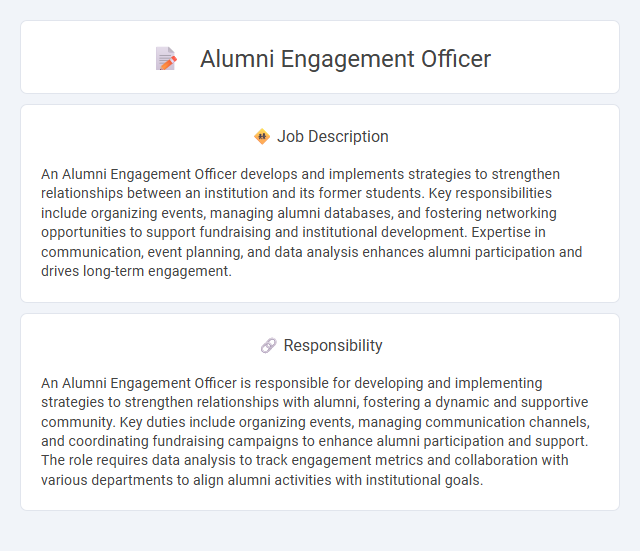 Alumni Engagement Officer Job Description and Career Detail