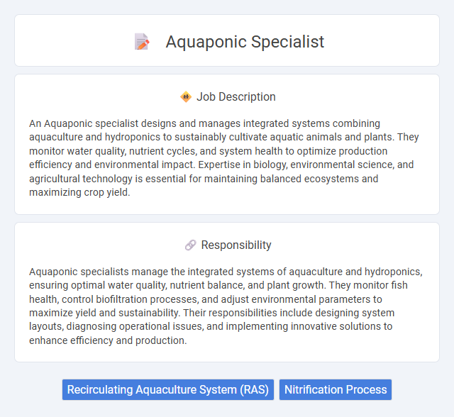 Aquaponic Specialist Job Description and Career Detail