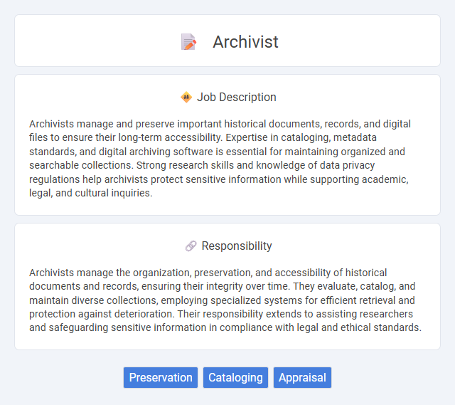 Archivist Job Description and Career Detail