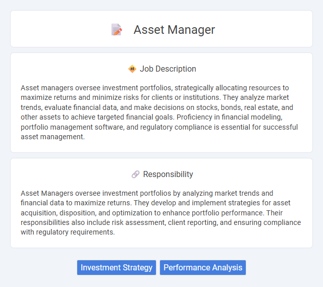 Asset Manager Job Description and Career Detail