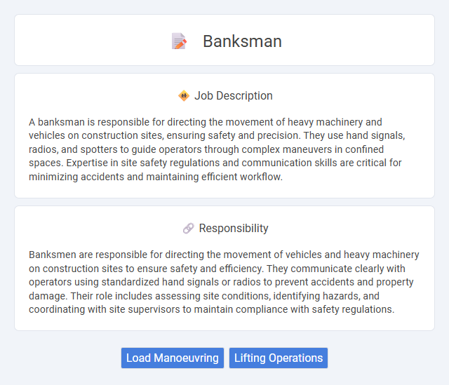 Banksman Job Description and Career Detail
