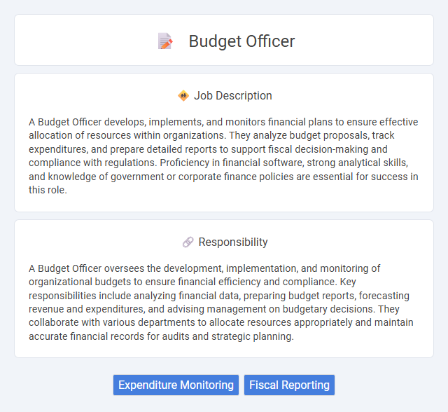 Budget Officer Job Description and Career Detail