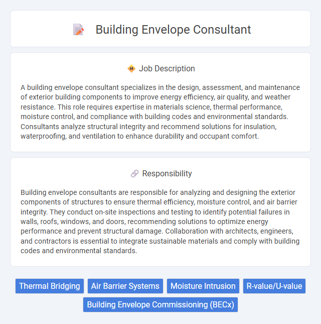 Building Envelope Consultant Job Description and Career Detail