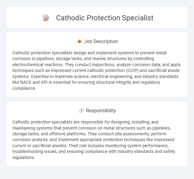 Cathodic Protection Specialist Job Description and Career Detail