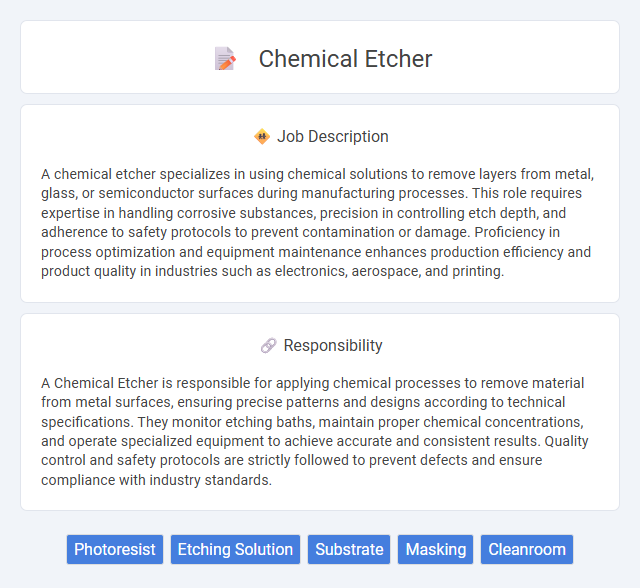 Chemical Etcher Job Description and Career Detail