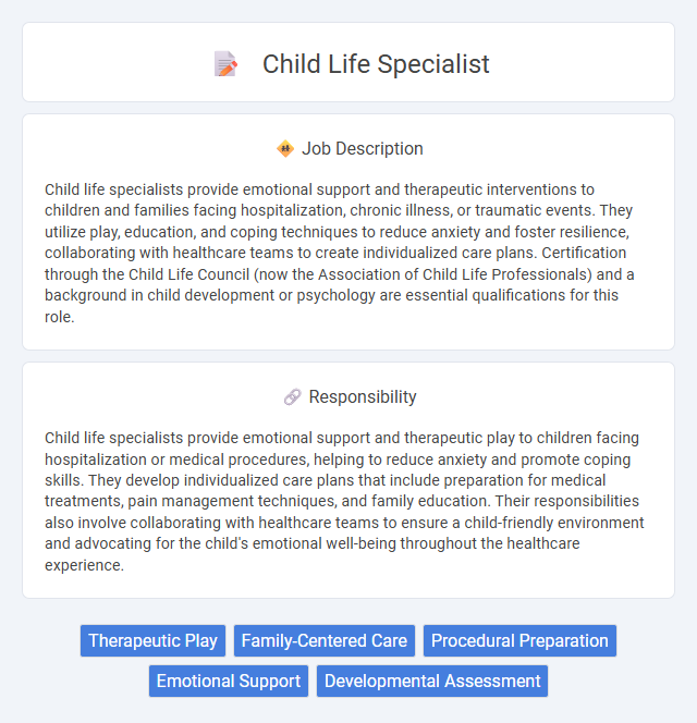 Child Life Specialist Job Description and Career Detail