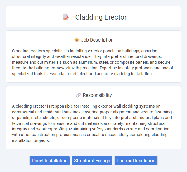 Cladding Erector Job Description and Career Detail