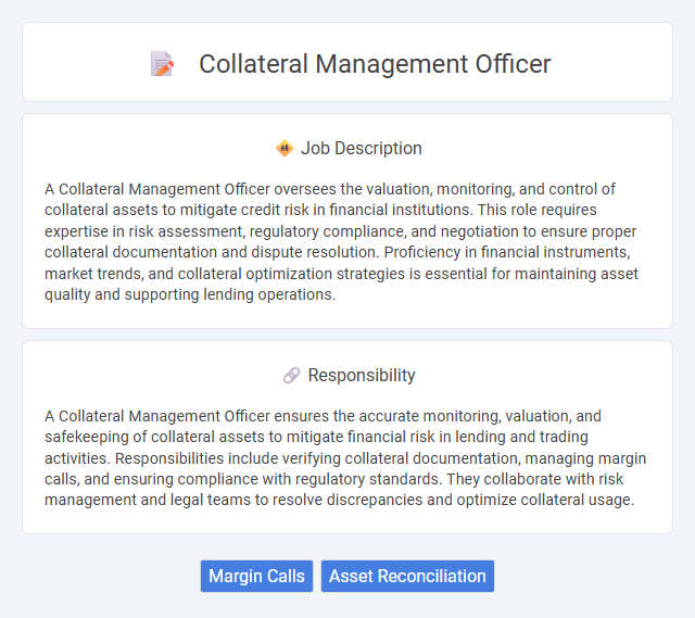 Collateral Management Officer Job Description and Career Detail