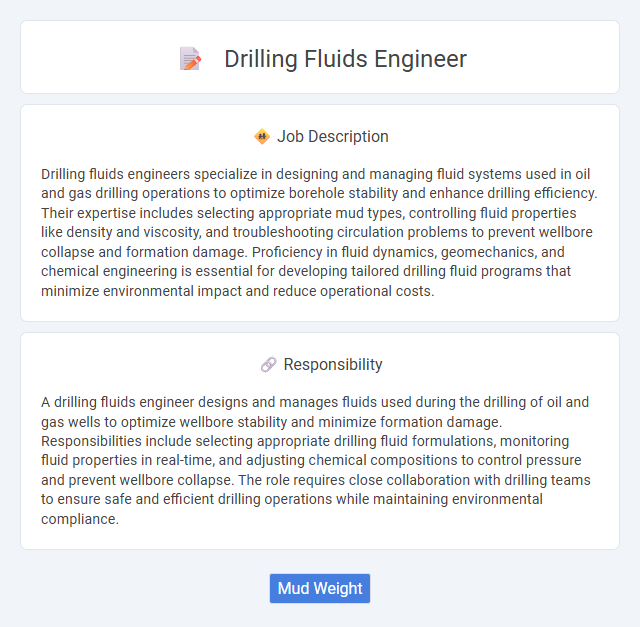 Drilling Fluids Engineer Job Description and Career Detail