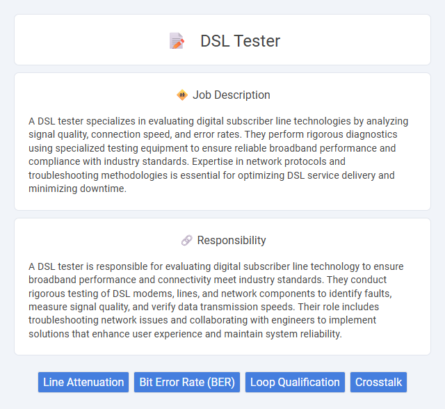 Dsl Tester Job Description and Career Detail