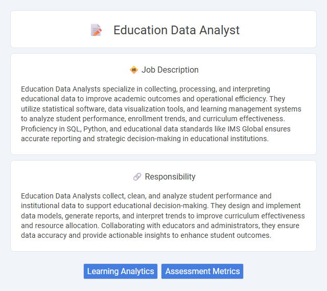 Education Data Analyst Job Description and Career Detail