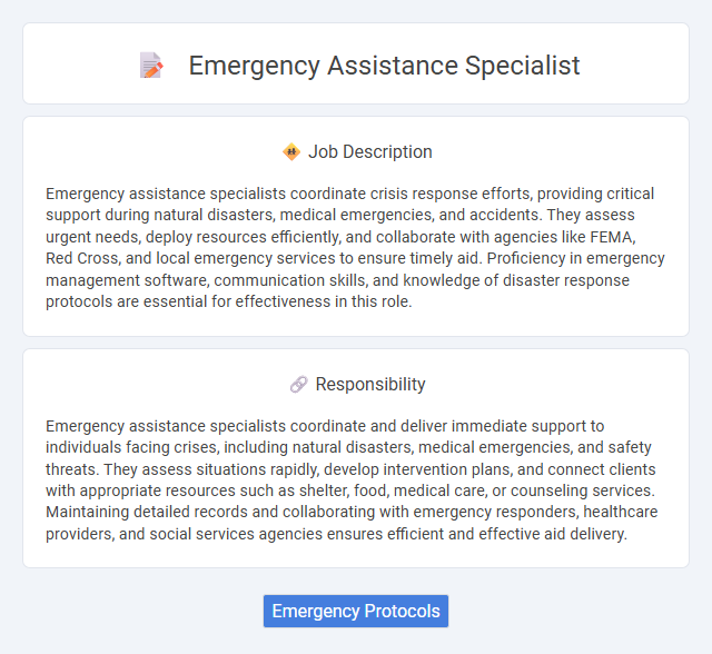 Emergency Assistance Specialist Job Description and Career Detail