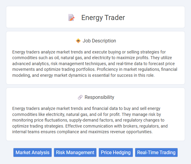 Energy Trader Job Description and Career Detail