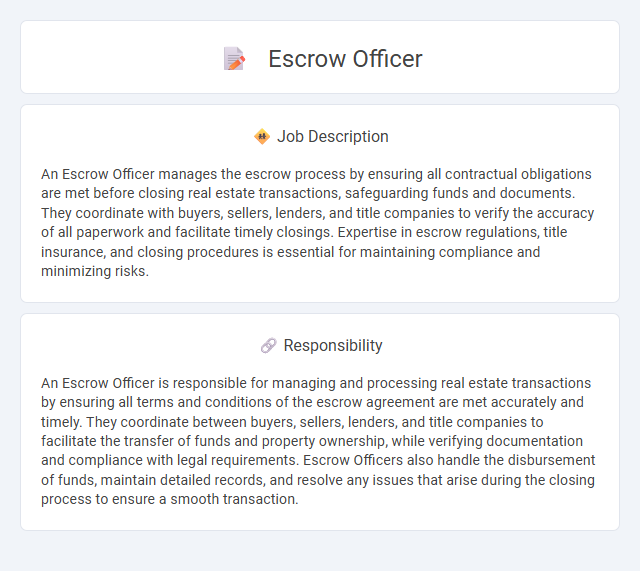 Escrow Officer Job Description and Career Detail