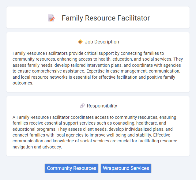 Family Resource Facilitator Job Description and Career Detail