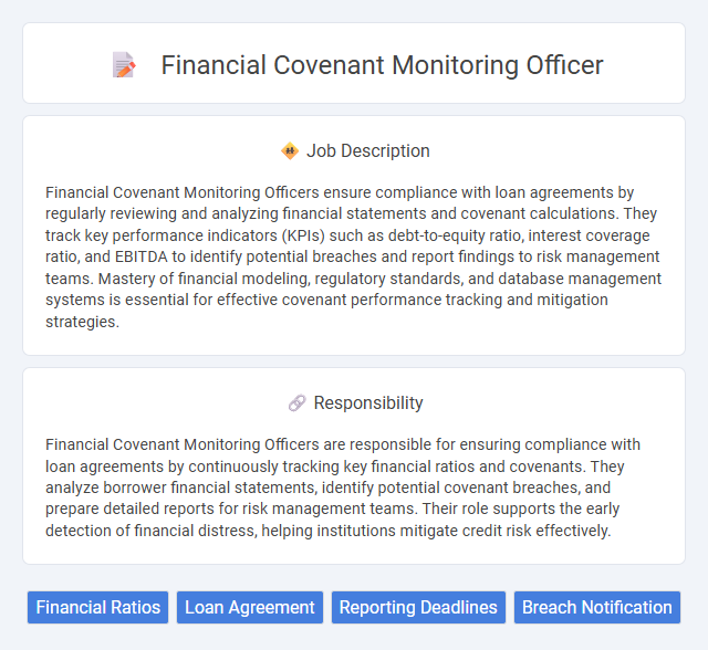 Financial Covenant Monitoring Officer Job Description and Career Detail