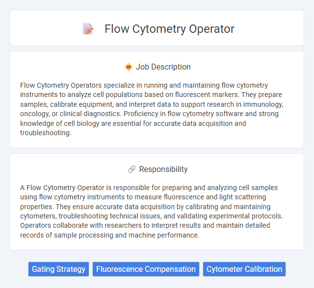 Flow Cytometry Operator Job Description and Career Detail