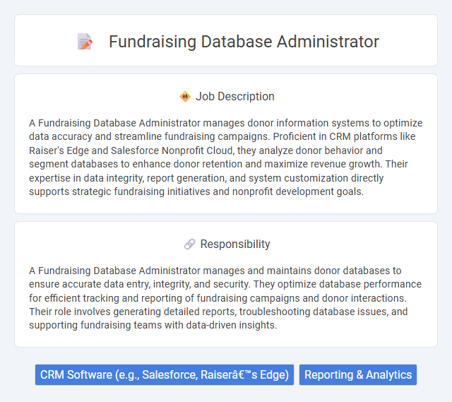 Fundraising Database Administrator Job Description and Career Detail