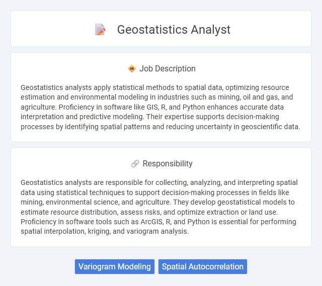 Geostatistics Analyst Job Description and Career Detail