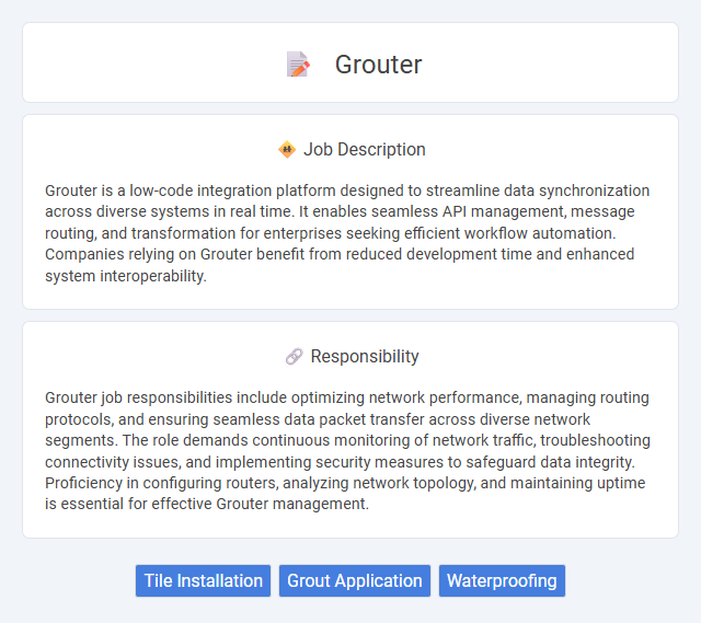 Grouter Job Description and Career Detail