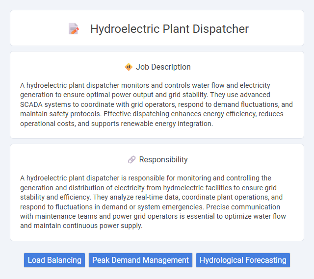 Hydroelectric Plant Dispatcher Job Description and Career Detail