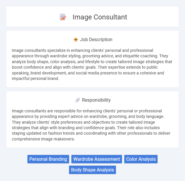 Image Consultant Job Description and Career Detail