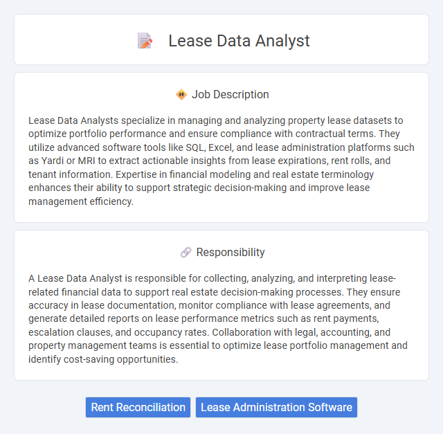 Lease Data Analyst Job Description and Career Detail