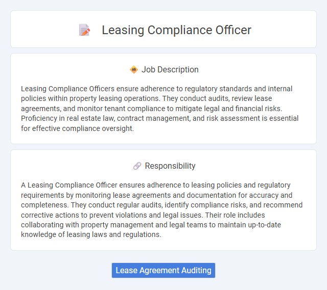 Leasing Compliance Officer Job Description and Career Detail