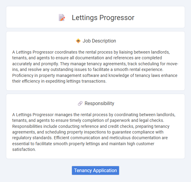 Lettings Progressor Job Description and Career Detail
