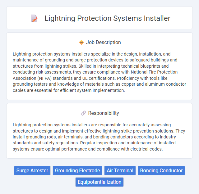 Lightning Protection Systems Installer Job Description and Career Detail