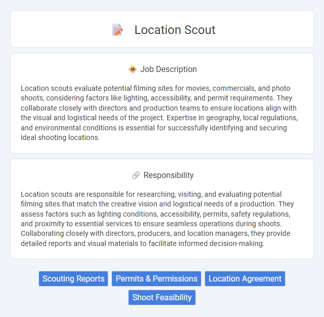 Location Scout Job Description and Career Detail