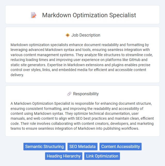 Markdown Optimization Specialist Job Description and Career Detail