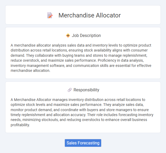 Merchandise Allocator Job Description and Career Detail