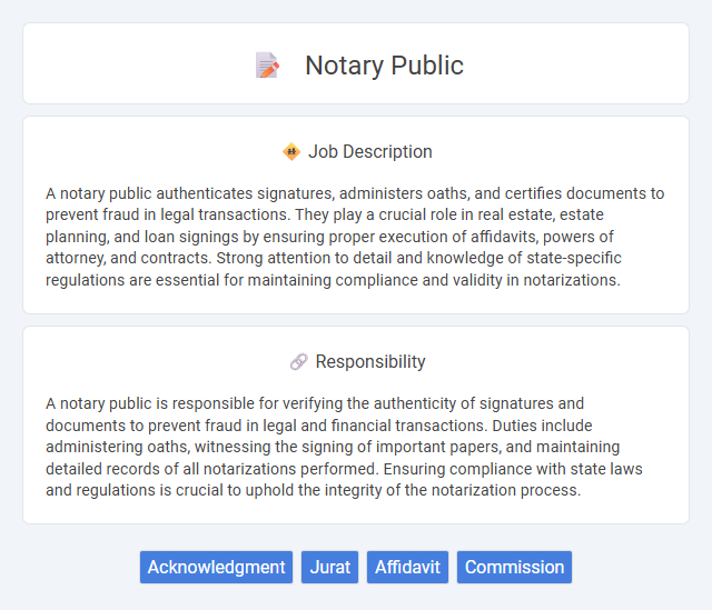 Notary Public Job Description and Career Detail