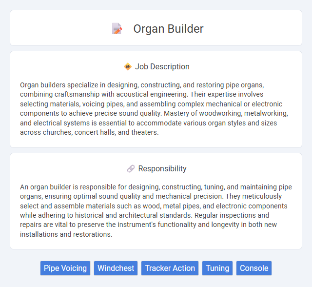 Organ Builder Job Description and Career Detail
