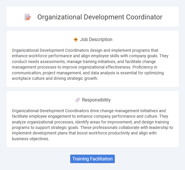 Organizational Development Coordinator Job Description and Career Detail