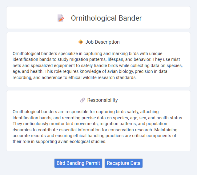 Ornithological Bander Job Description and Career Detail