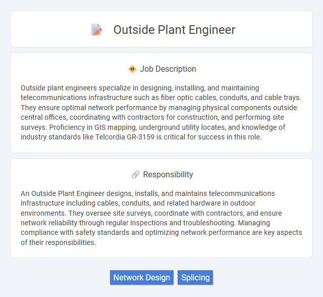 Outside Plant Engineer Job Description and Career Detail