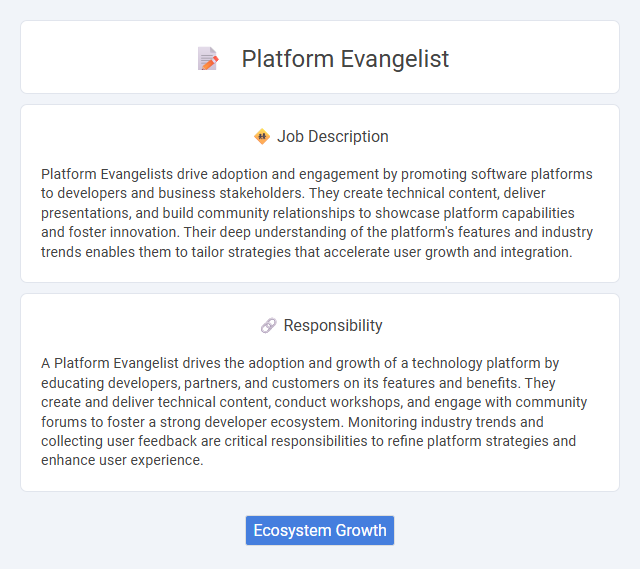 Platform Evangelist Job Description and Career Detail