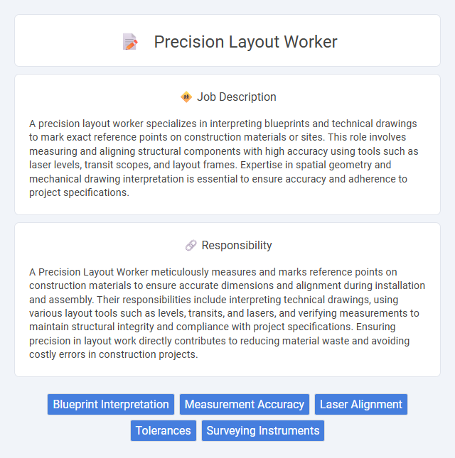 Precision Layout Worker Job Description and Career Detail