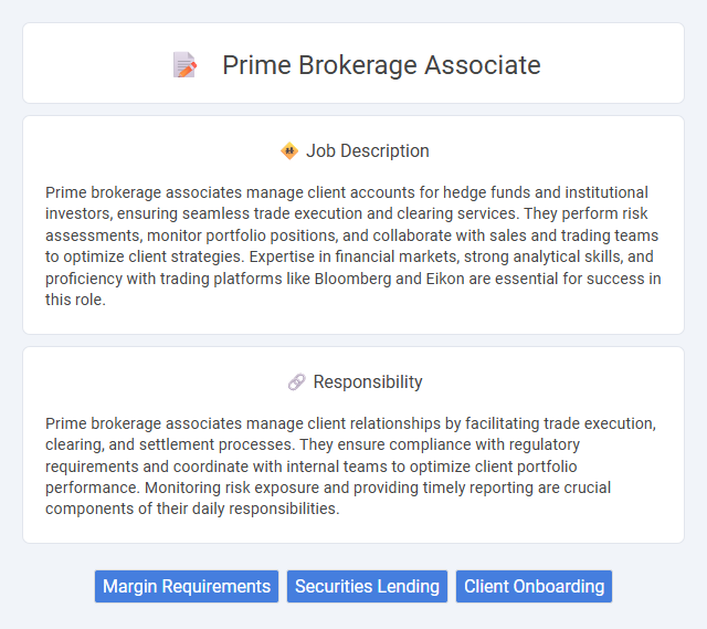Prime Brokerage Associate Job Description and Career Detail