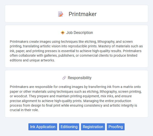 Printmaker Job Description and Career Detail