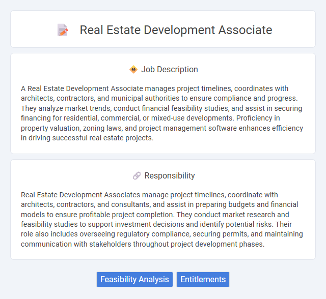 Real Estate Development Associate Job Description and Career Detail
