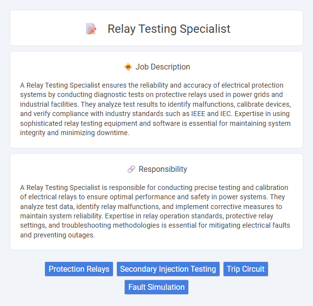 Relay Testing Specialist Job Description and Career Detail