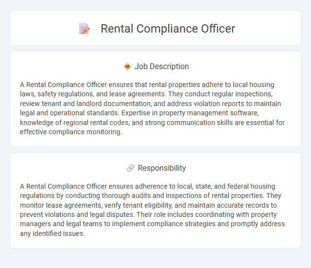 Rental Compliance Officer Job Description and Career Detail