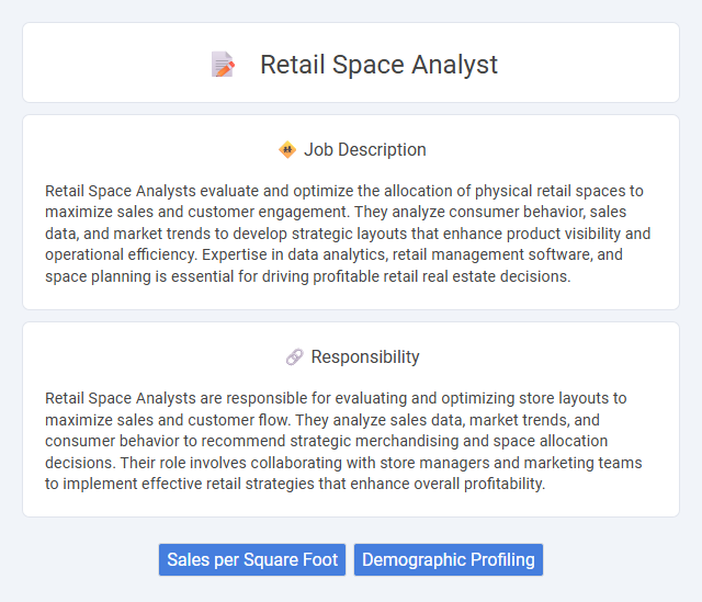 Retail Space Analyst Job Description and Career Detail