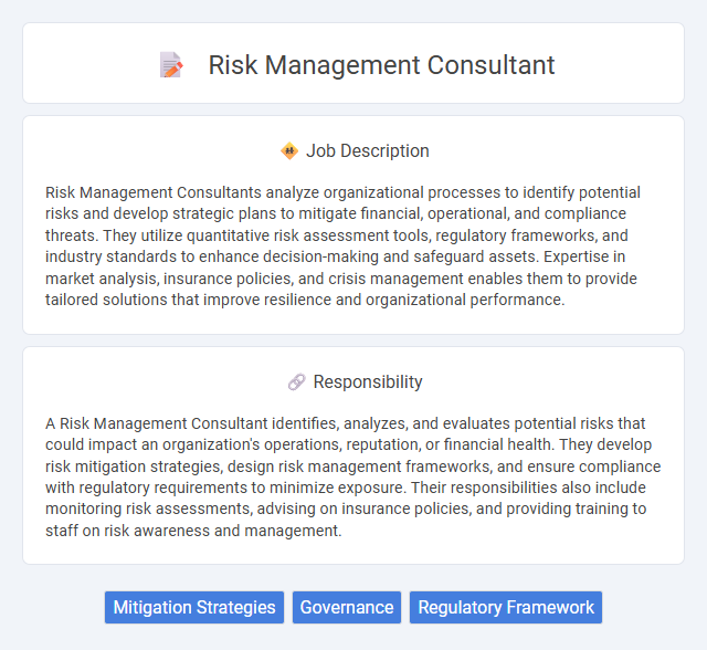 Risk Management Consultant Job Description and Career Detail