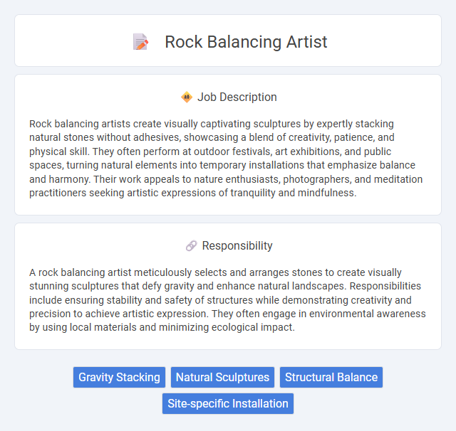 Rock Balancing Artist Job Description and Career Detail