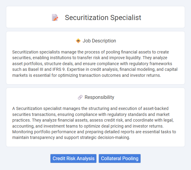 Securitization Specialist Job Description and Career Detail